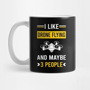 3 People Drone Flying Drones Mug